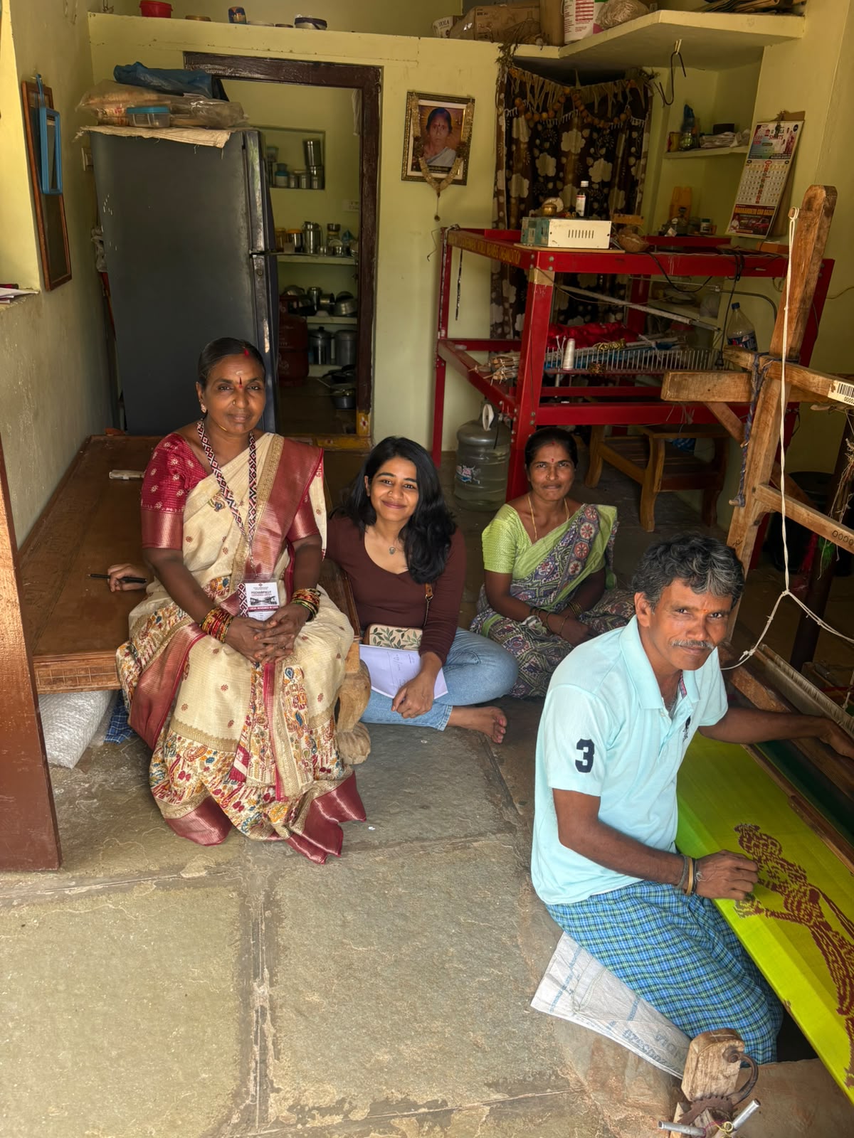 In the weaver's home