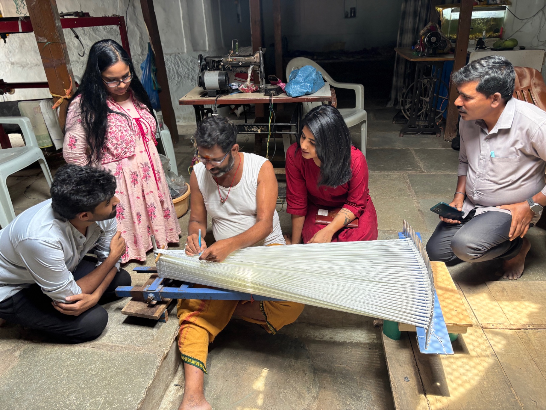 Documenting the loom · CEIC field team